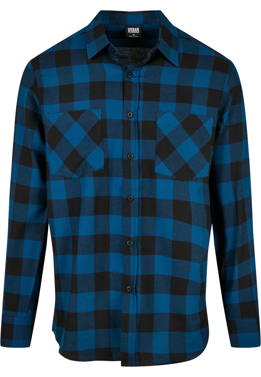 

Футболка Urban Classics Flanell Hemden, синий