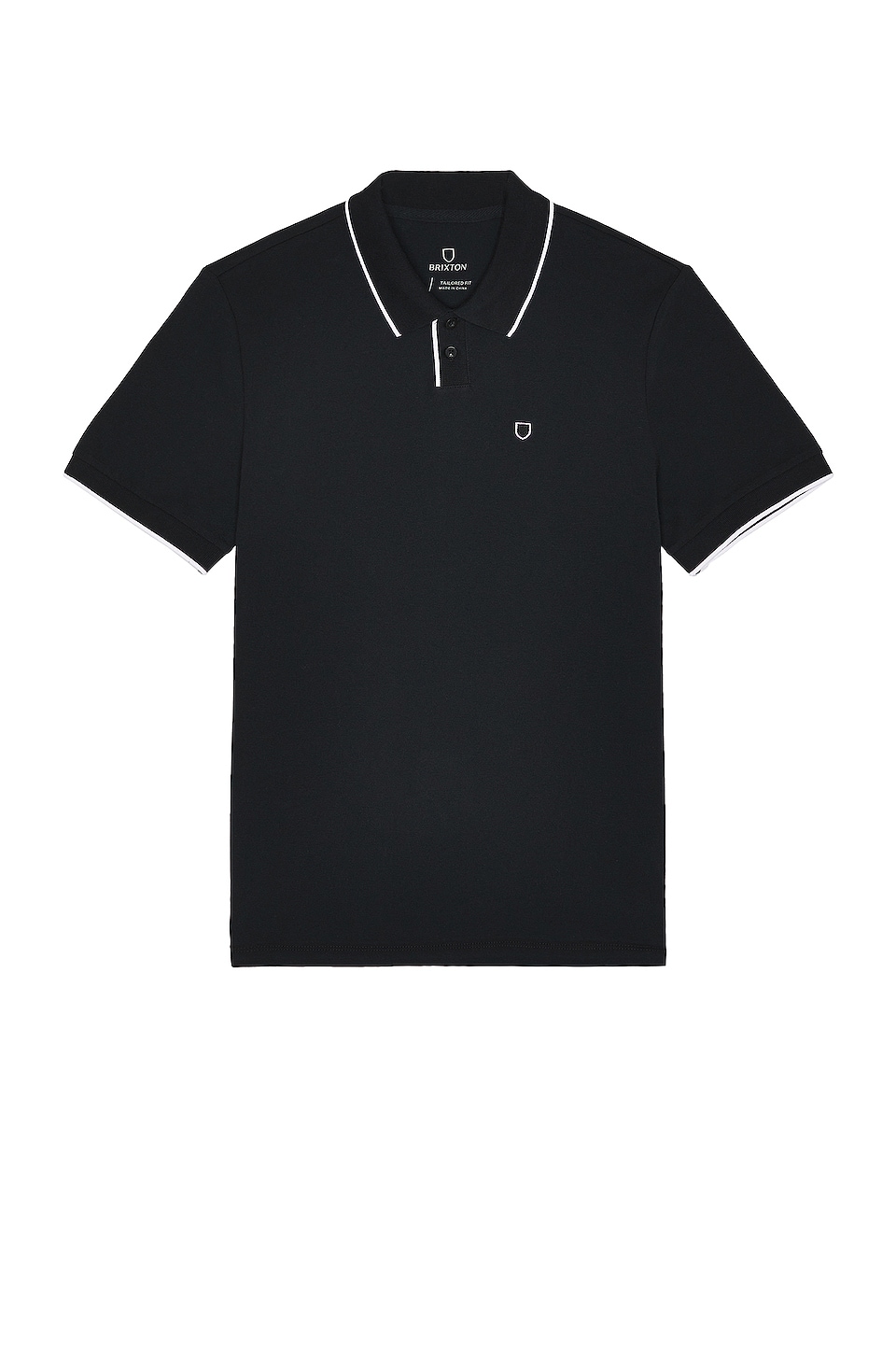 Рубашка Brixton Proper Short Sleeve Polo, черный