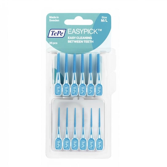 Межзубные зубные щетки/зубочистки в футляре M/L, синие, 36 шт. Tepe Easypick