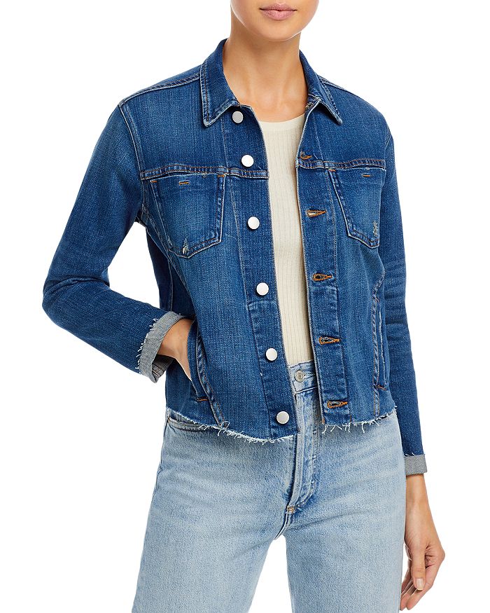 Джинсовая куртка Janelle Slim-Fit Raw L'AGENCE набор бумаги со стикерами favorite authentique