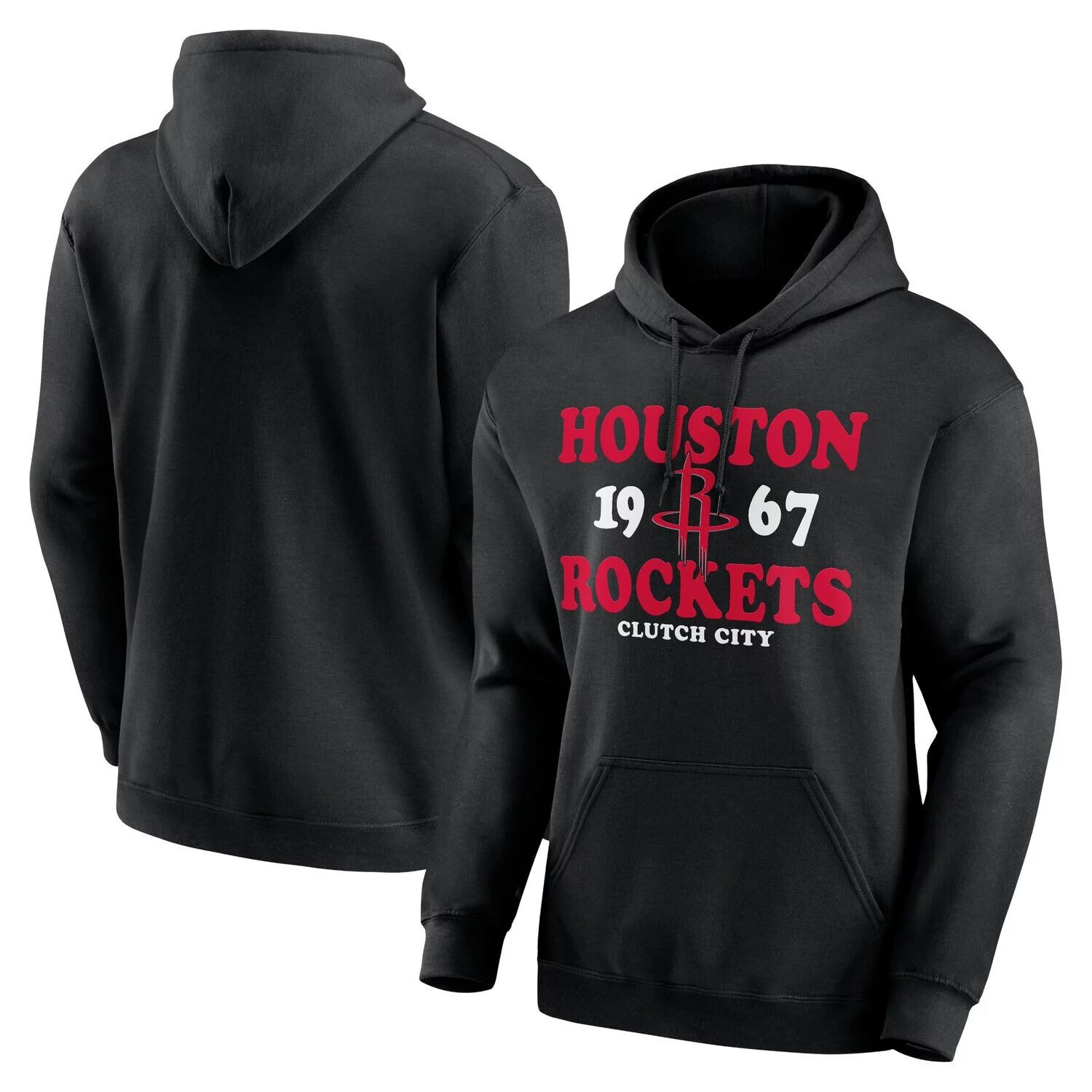 

Мужской черный пуловер с капюшоном Houston Rockets Fierce Competitor