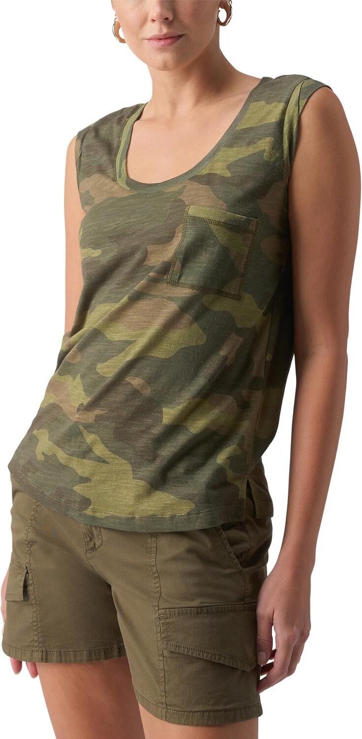 

Футболка Sanctuary Traveler Twist Sleeve Tee, цвет Renew Camo