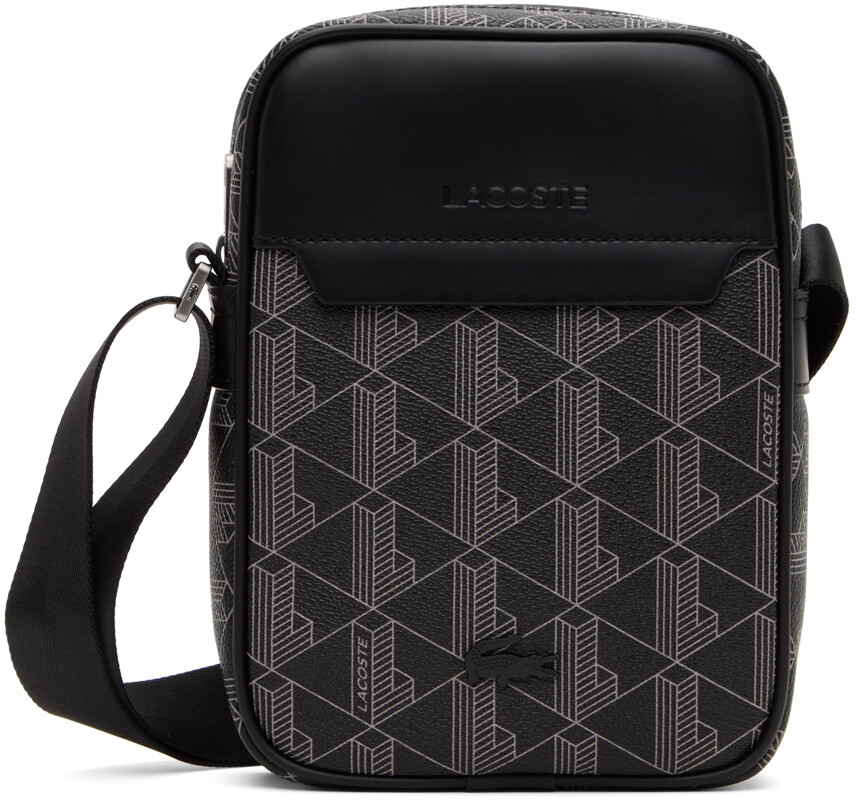 

Черная сумка The Blend Lacoste, цвет Black/Gray