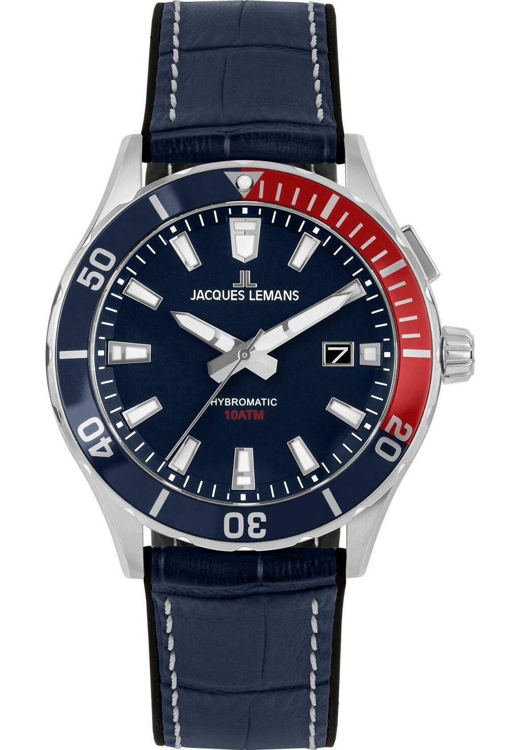 цена Часы HYBROMATIC Jacques Lemans, цвет blau