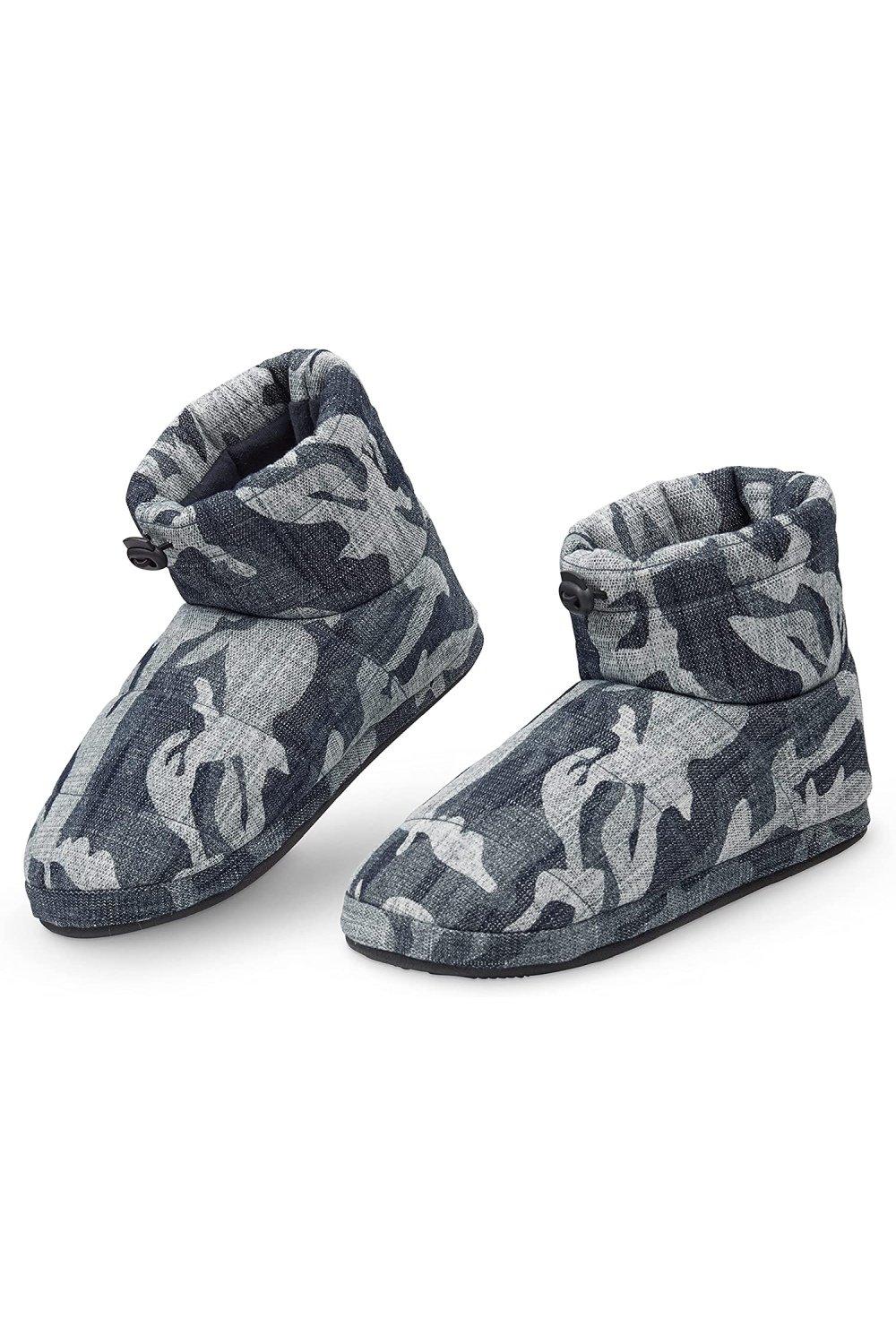 Тапочки-сапожки Dunlop, синий мужские пушистые тапочки домашние зимние разноцветные противоскользящие плюшевые мягкие удобные мужские повседневные домашние туфли на