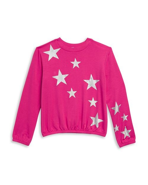 

Толстовка Supersoft с блестками и звездами для девочек – Big Kid Splendid, цвет Pink