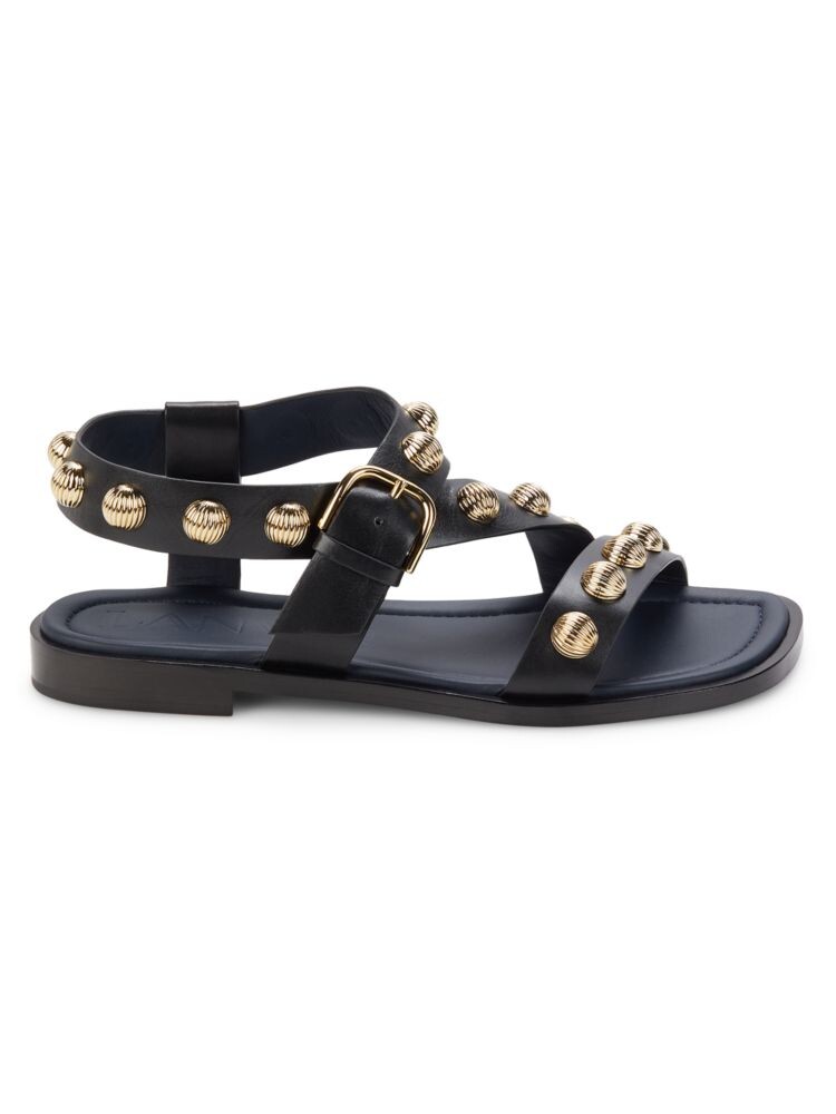 

Сандалии на плоской подошве с декором Rita Lanvin, цвет Black Gold