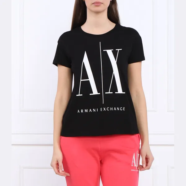 

Футболка стандартного кроя Armani Exchange, черный