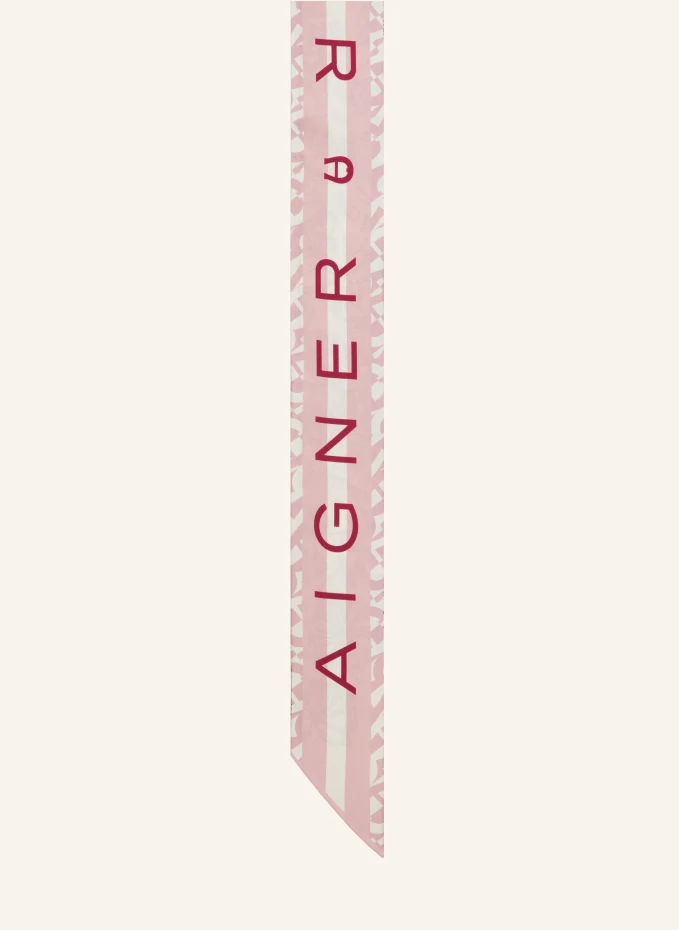 

Шелковый шарф Aigner, розовый