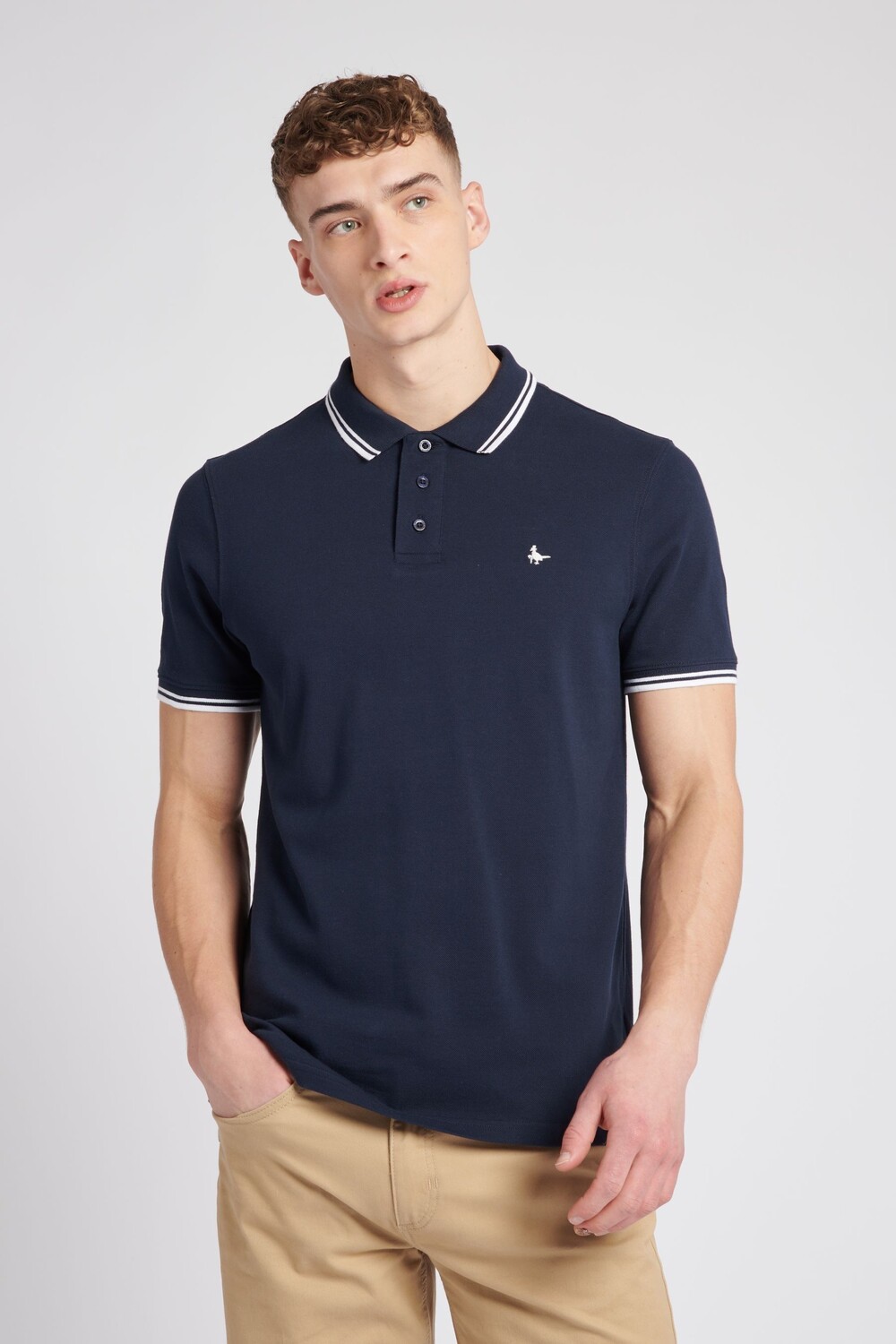 

Рубашка-поло из пике Edgewear Jack Wills, синий