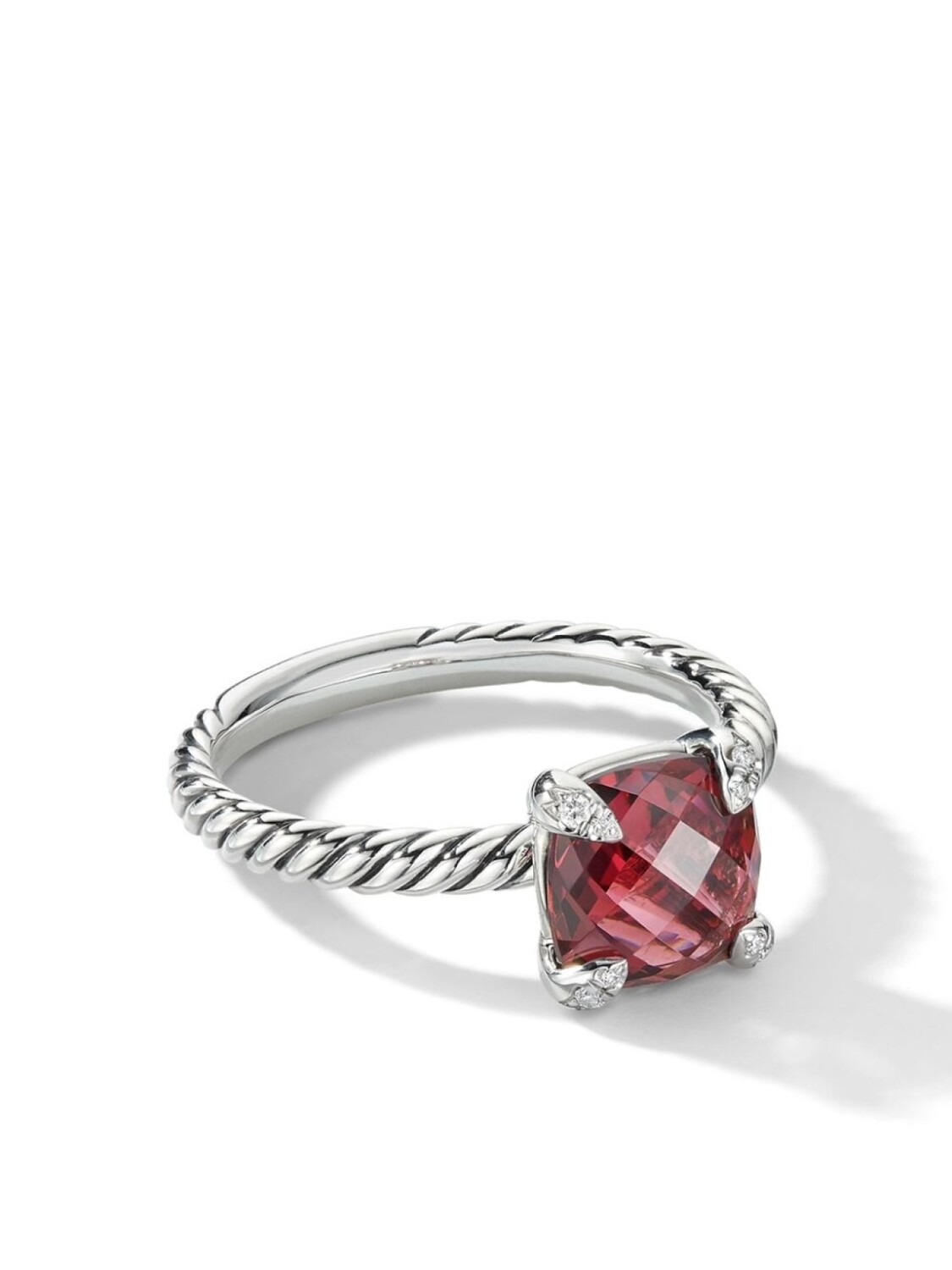 

Серебряное кольцо Chtelaine с родолитом David Yurman, серебряный