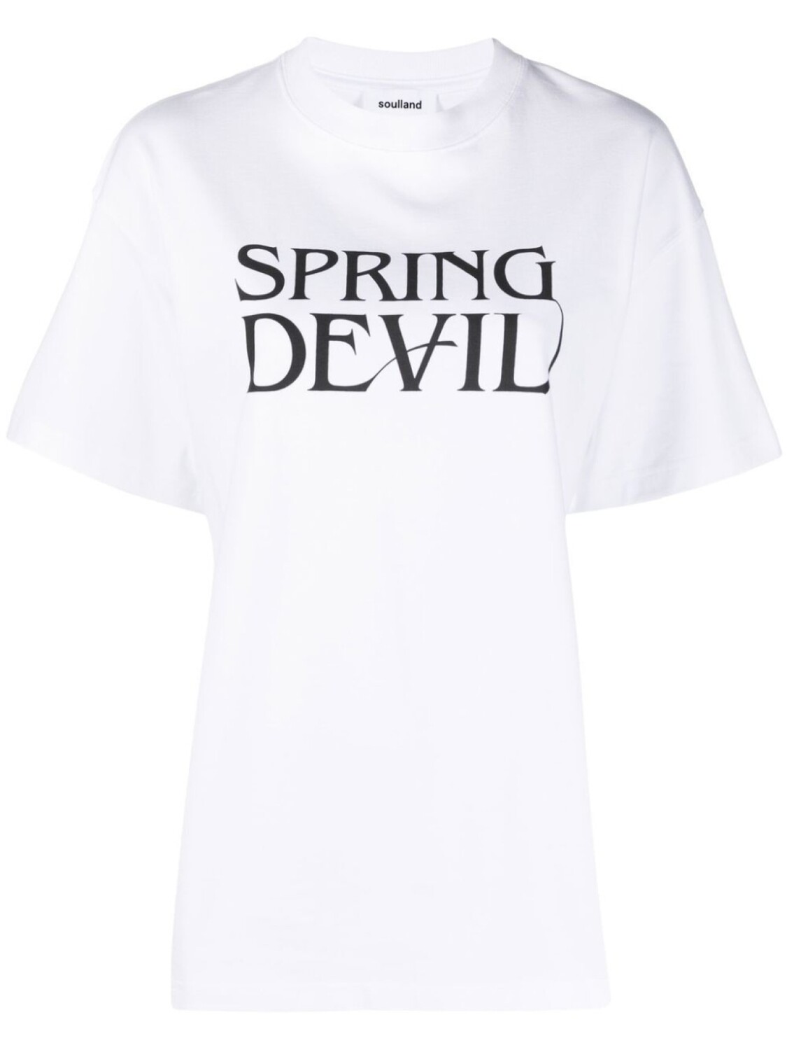 

Soulland футболка Spring Devil с логотипом, белый