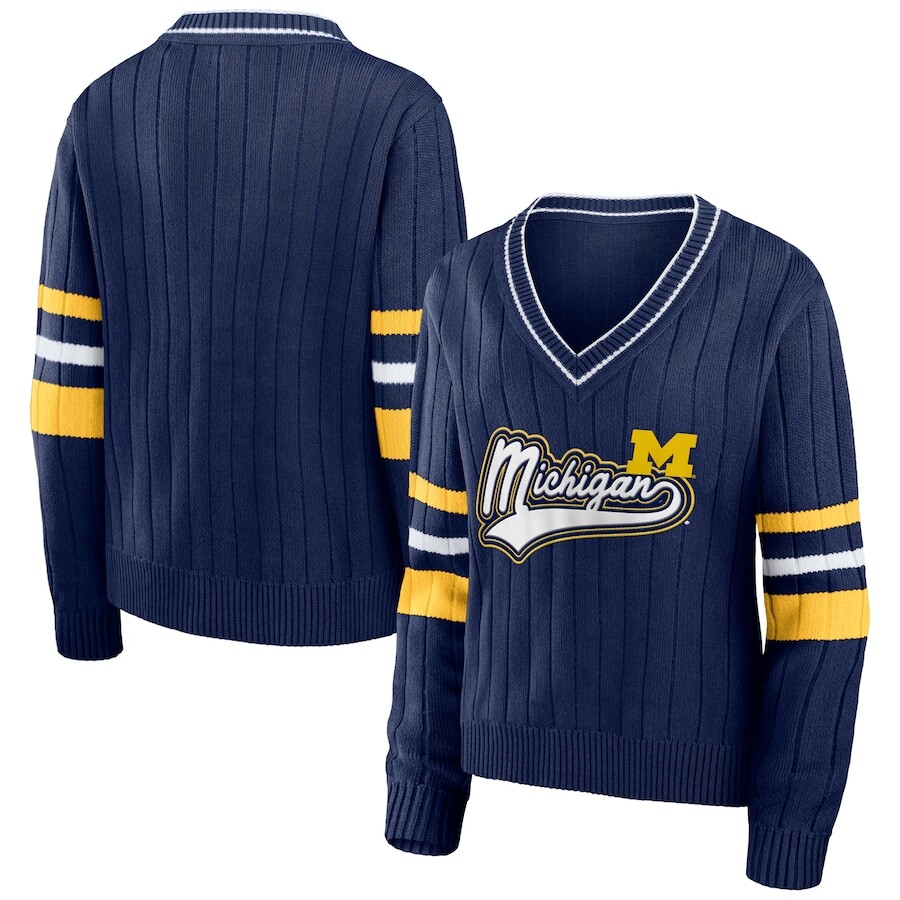 

Свитер WEAR by Erin Andrews Michigan Wolverines, нави