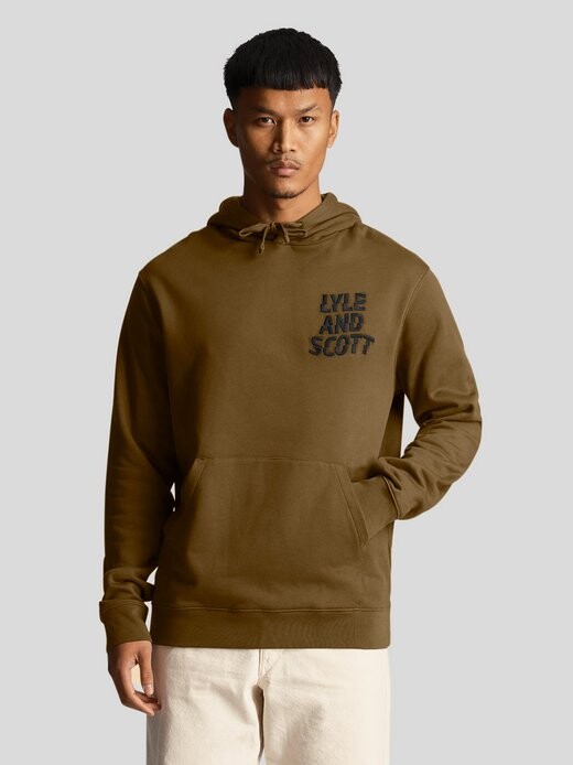 

Толстовка с капюшоном Lyle & Scott, хаки