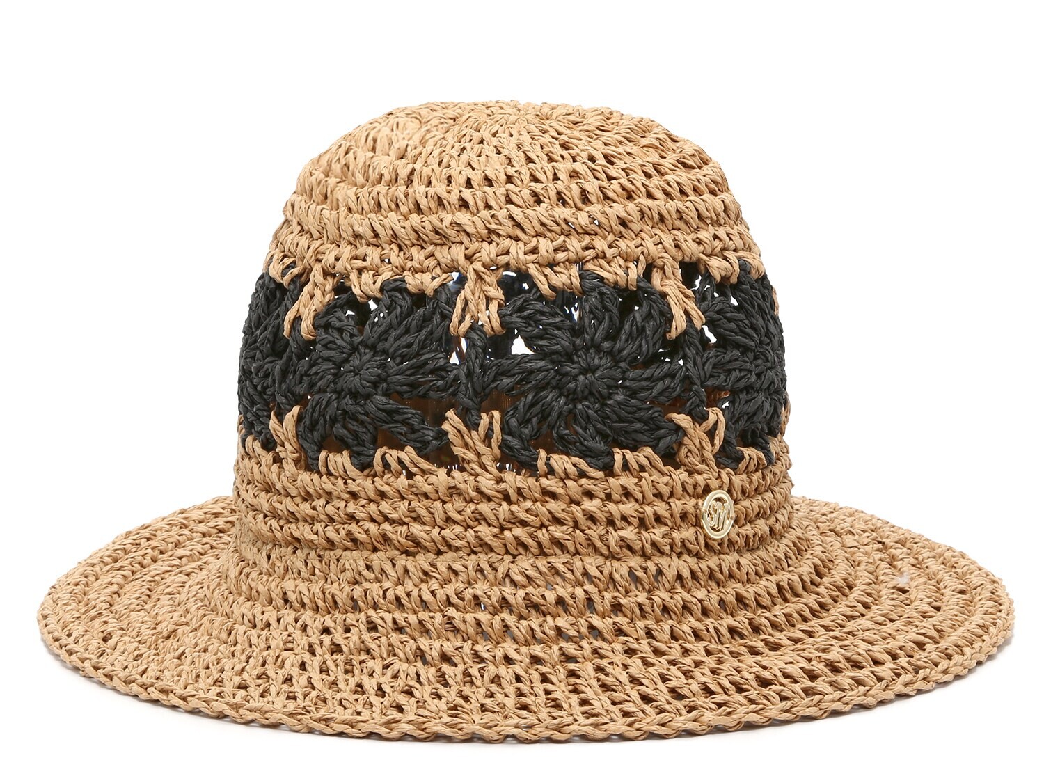 

Панама Steve Madden Granny Crochet, темно-коричневый/черный