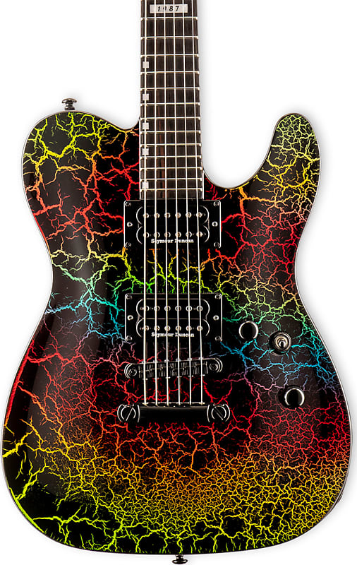 Электрогитара ESP LTD ECLIPSE NT '87 Non-Trem Electric Guitar, Rainbow Crackle