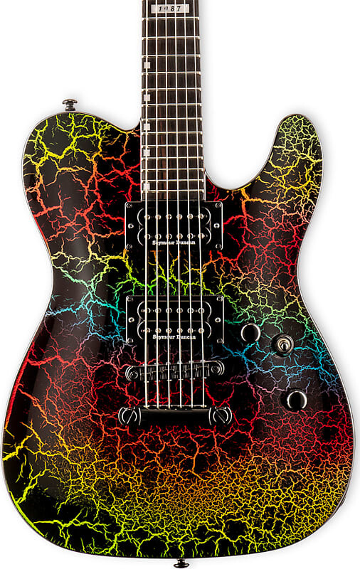 

Электрогитара ESP LTD ECLIPSE NT '87 Non-Trem Electric Guitar, Rainbow Crackle