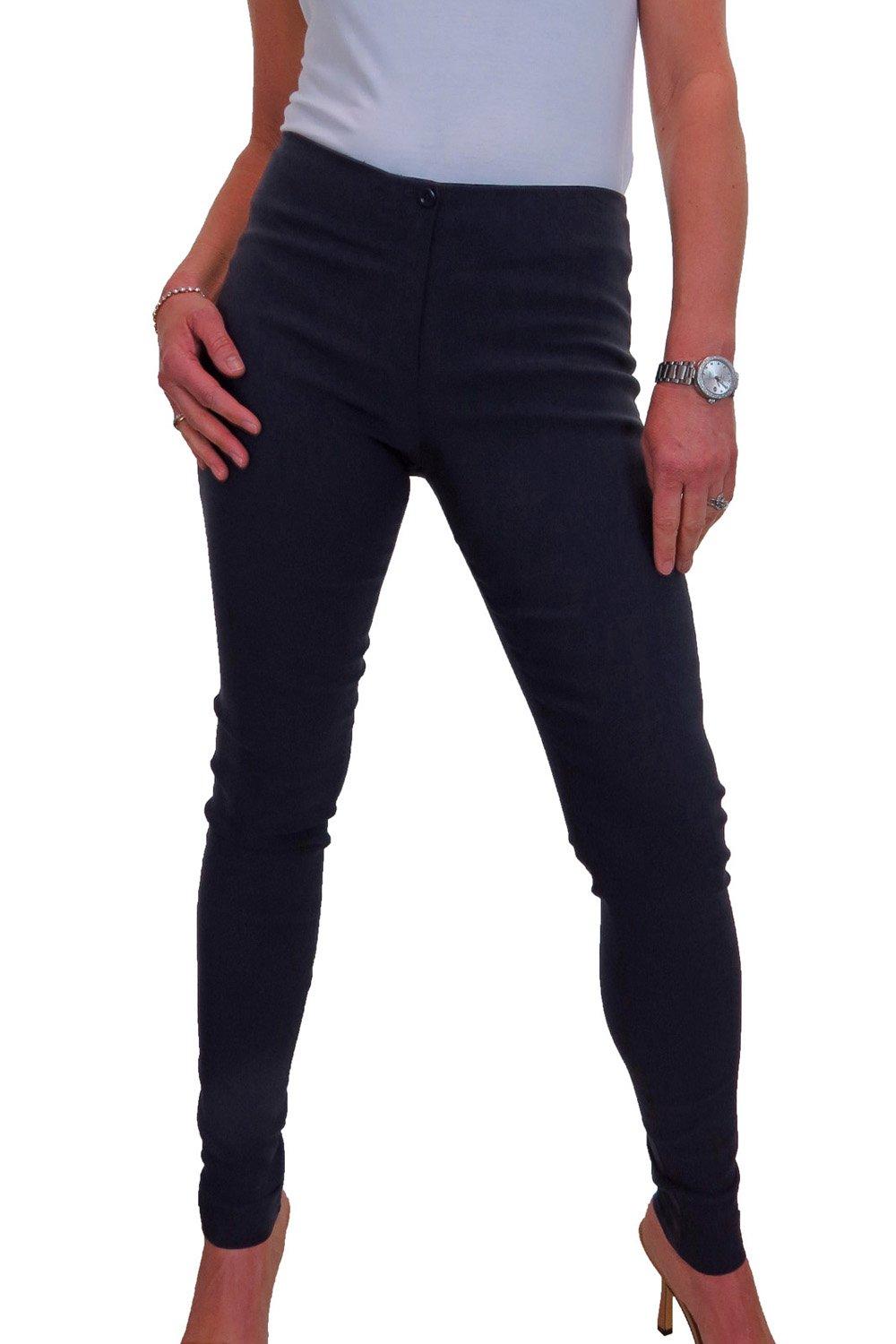 Умные узкие эластичные брюки Paulo Due, синий женские эластичные брюки для конного спорта однотонные брюки с карманами для подтяжки бедер 50%