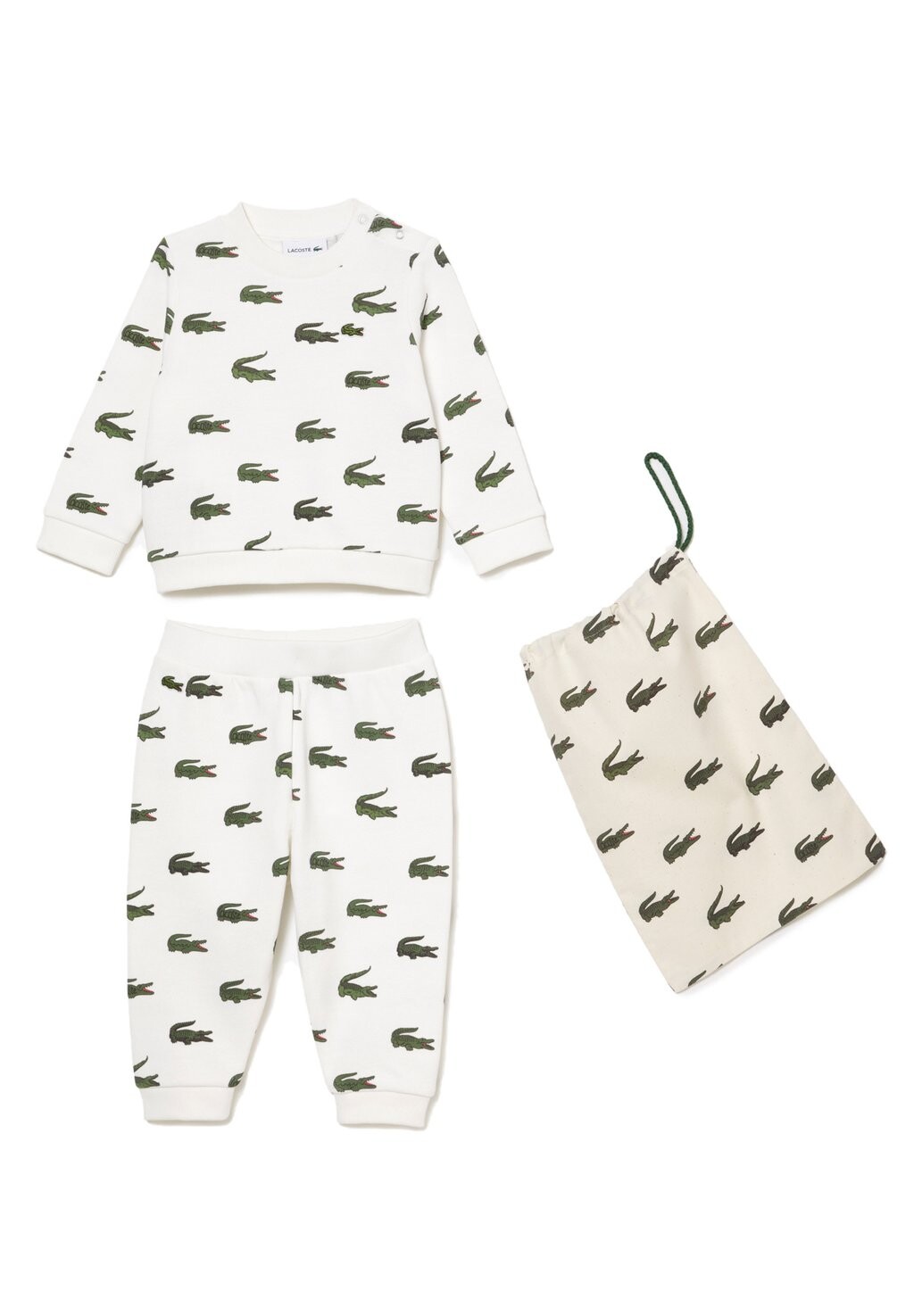 

Подарок на рождение SET Lacoste, цвет blanc vert xn