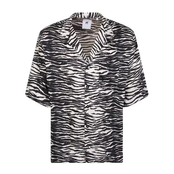 

Футболка zebra print shirt Pt Torino, черный