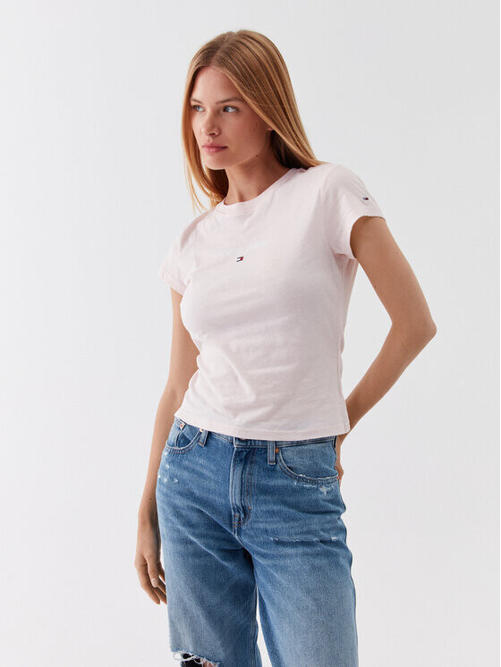 

Футболка стандартного кроя Tommy Jeans, розовый