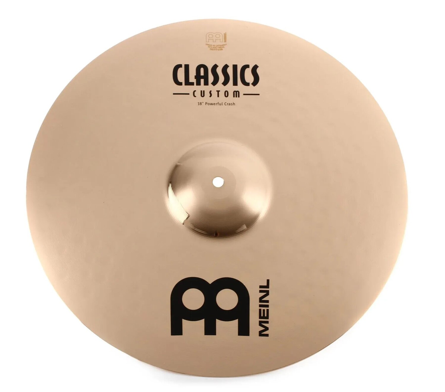 

Тарелки Meinl 18 дюймов Classics Custom Brilliant Powerful Crash Cymbal
