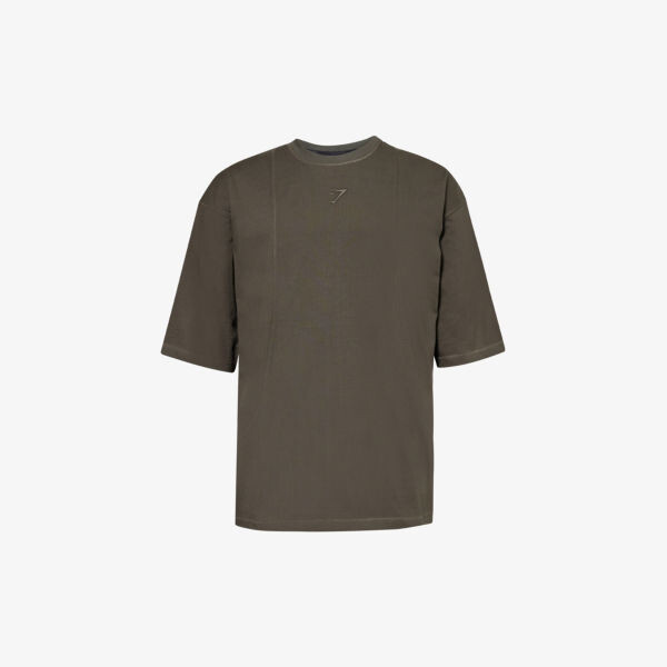 

Футболка premium lifting из хлопкового джерси с вышитым логотипом Gymshark, зеленый
