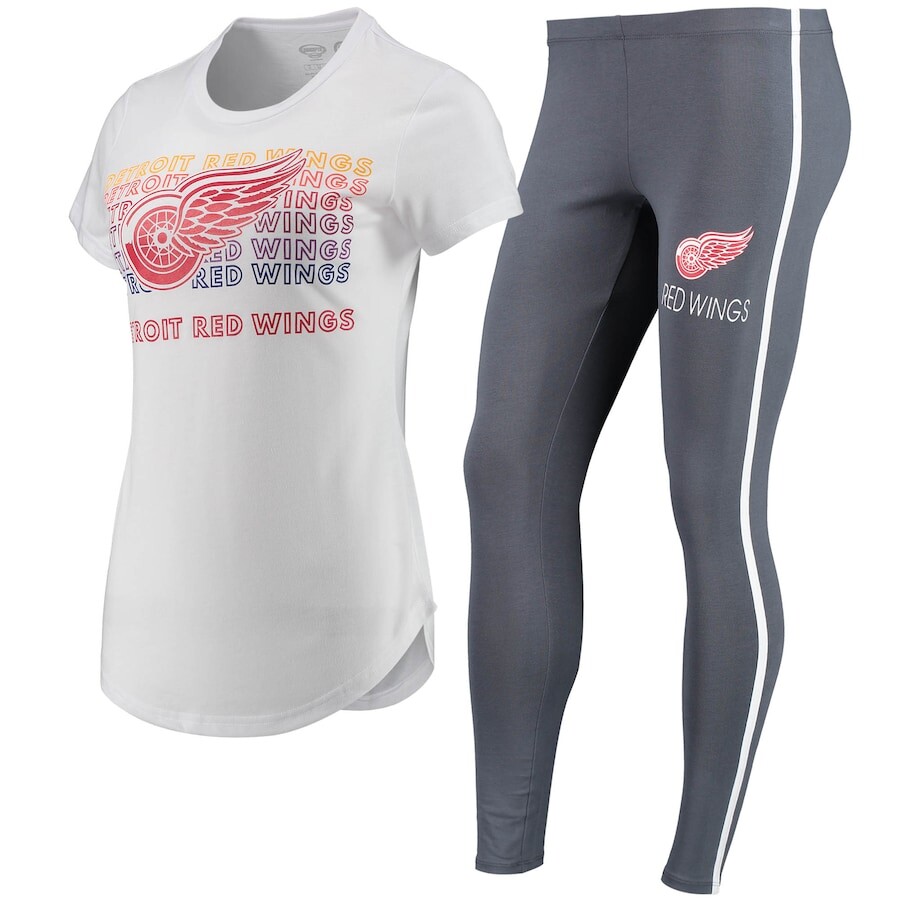 

Пижамный комплект Concepts Sport Detroit Red Wings, белый