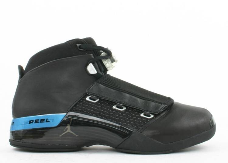 

Кроссовки AIR JORDAN 17 OG 'BLACK METALLIC SILVER', черный