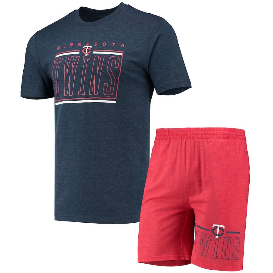 

Пижамный комплект Concepts Sport Minnesota Twins, красный
