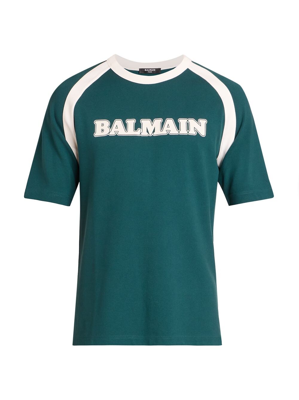 

Футболка с короткими рукавами и логотипом Balmain, зеленый