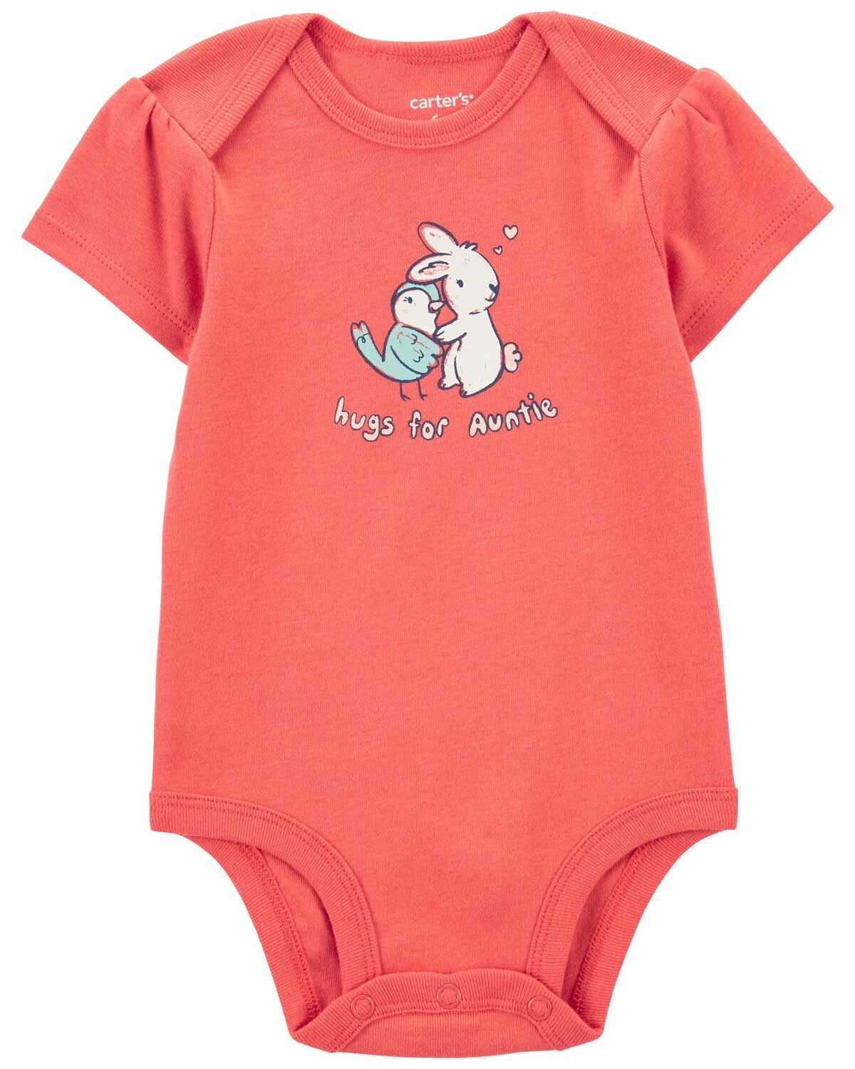 

Baby Hugs For Auntie Original Bodysuit Carter's, красный