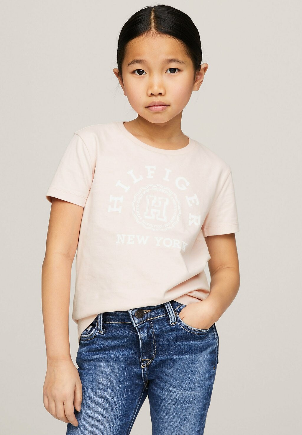 

футболка с принтом Varsity Logo Crew Neck Tommy Hilfiger, цвет whimsy pink
