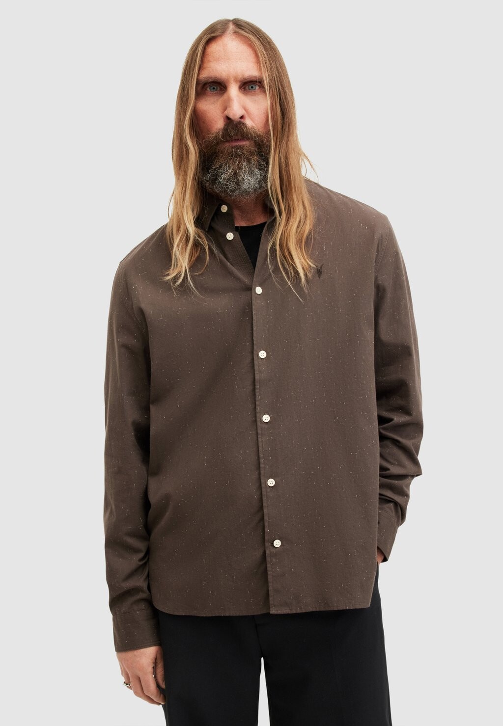 

Рубашка AllSaints, коричневый