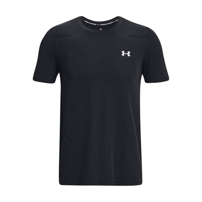

Тренировочная рубашка бесшовная сетка Under Armour, черный
