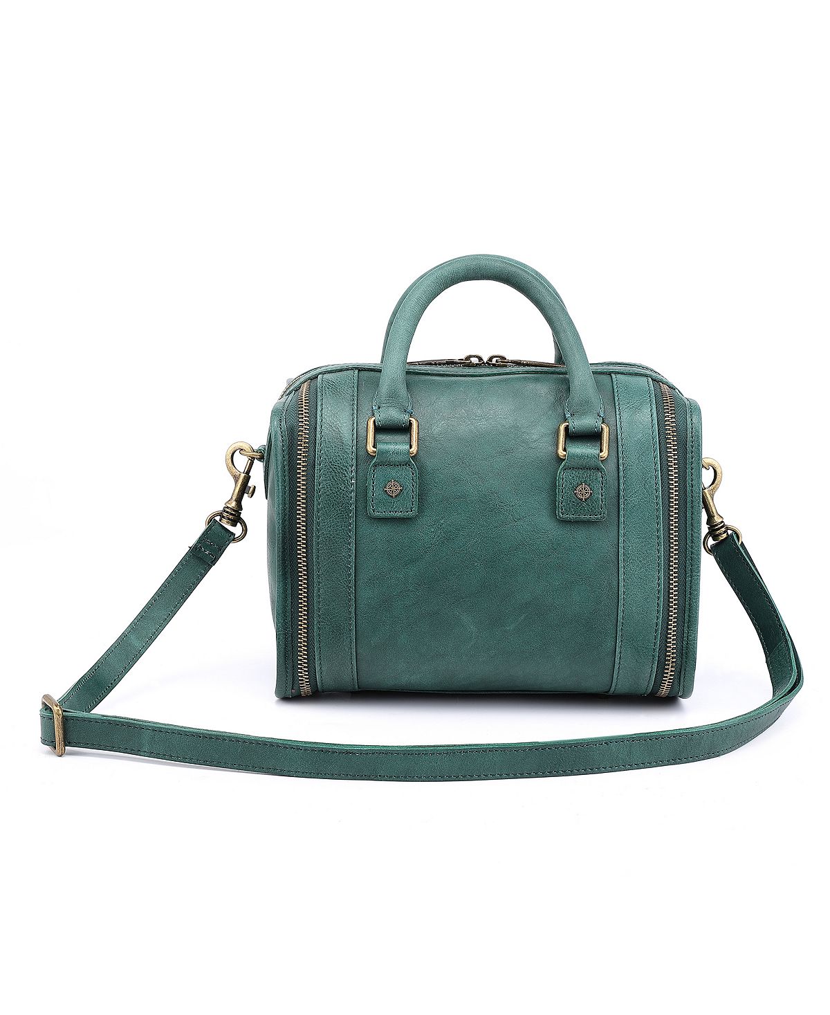 цена Женская мини-сумка через плечо из натуральной кожи OLD TREND, зеленый