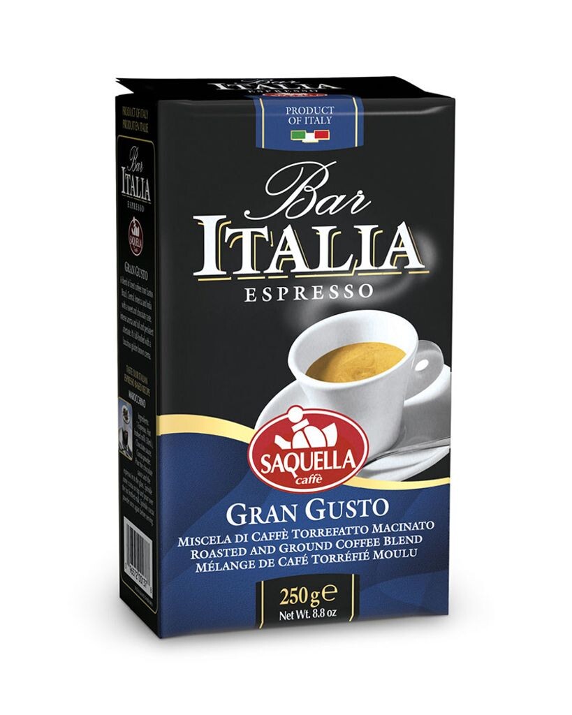 

Caffe Espresso Gran Gusto BAR Italia 250г молотый | Саквелла Saquella