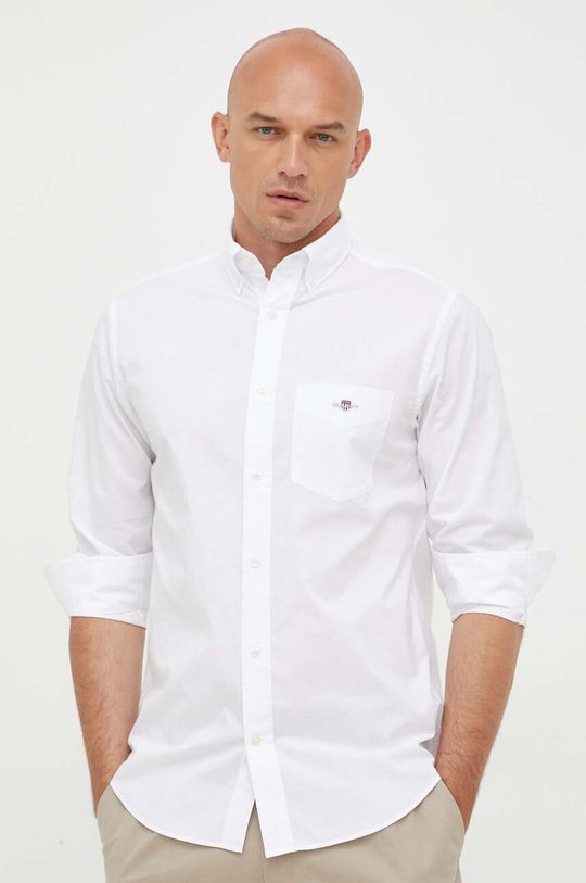 Рубашка из хлопка Gant, белый