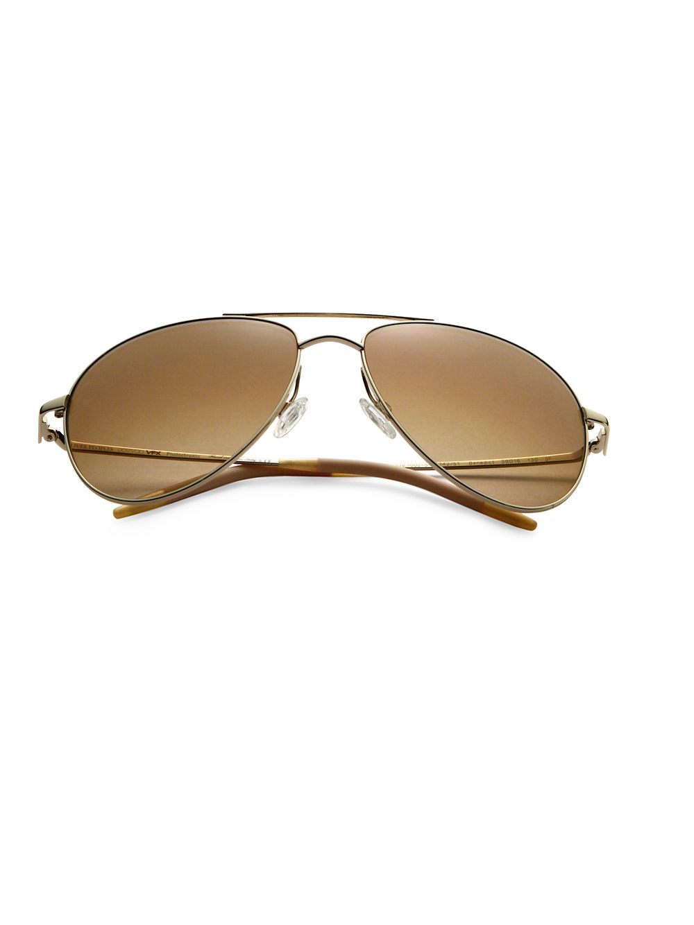 цена Хромированные солнцезащитные очки-авиаторы Benedict 59MM Oliver Peoples
