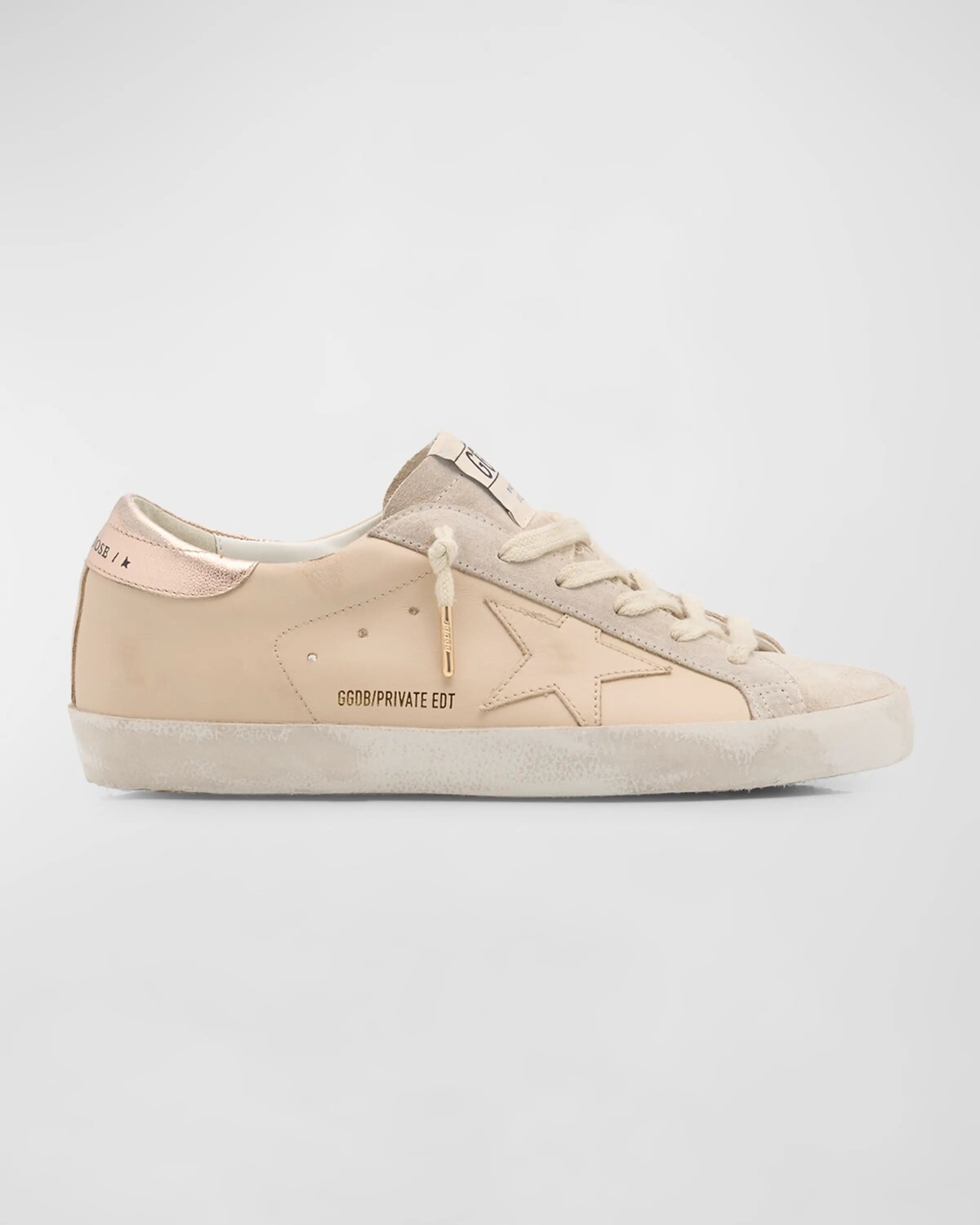 

Кожаные низкие кеды Superstar Golden Goose, цвет Smoke Greyseedpearlbeigepeach