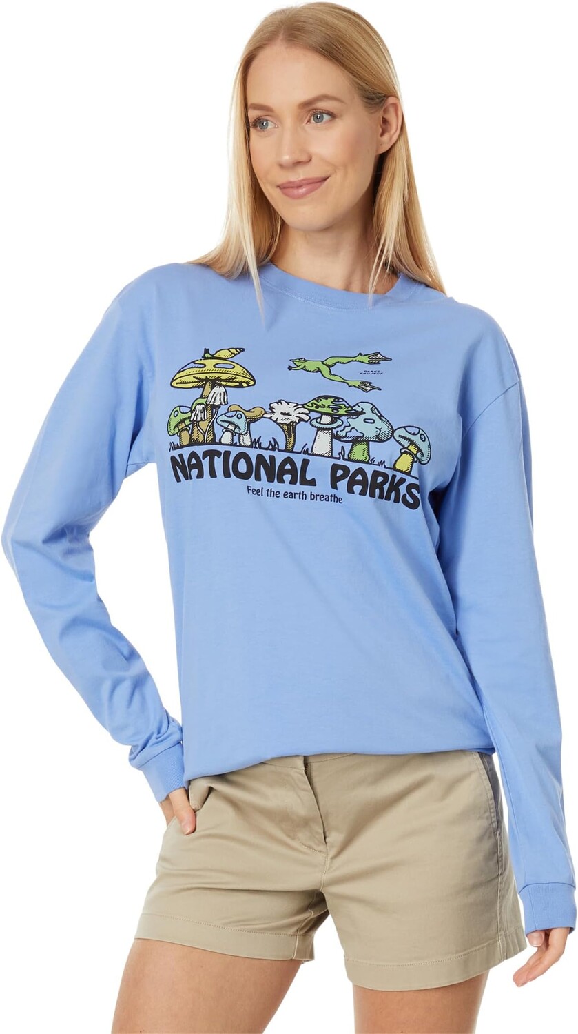 

Футболка с длинными рукавами National Parks Fungi Parks Project, светло-синий