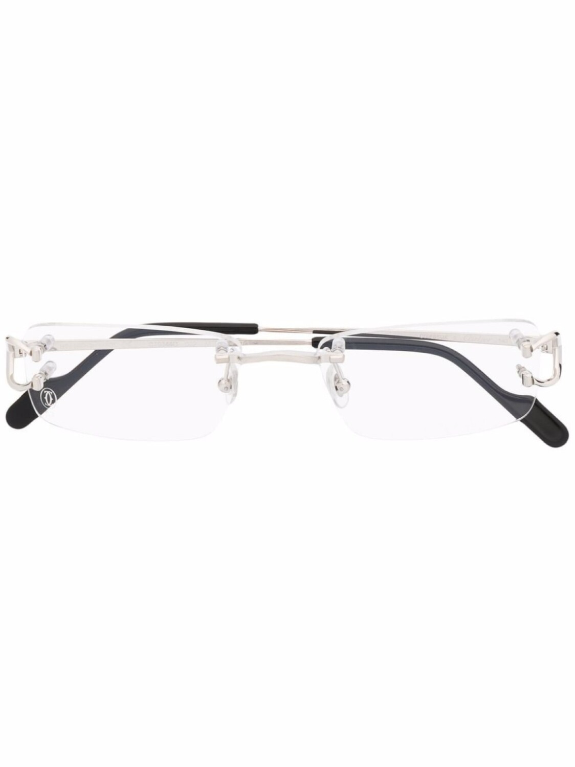 

Cartier Eyewear очки в безободковой оправе, серебристый