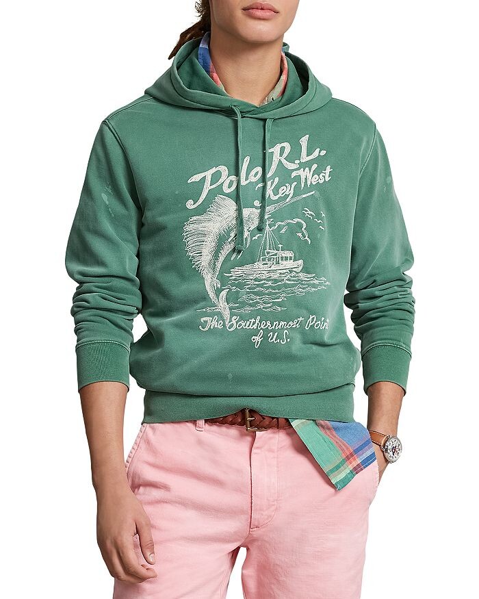 

Худи из флиса с вышитым рисунком Polo Ralph Lauren