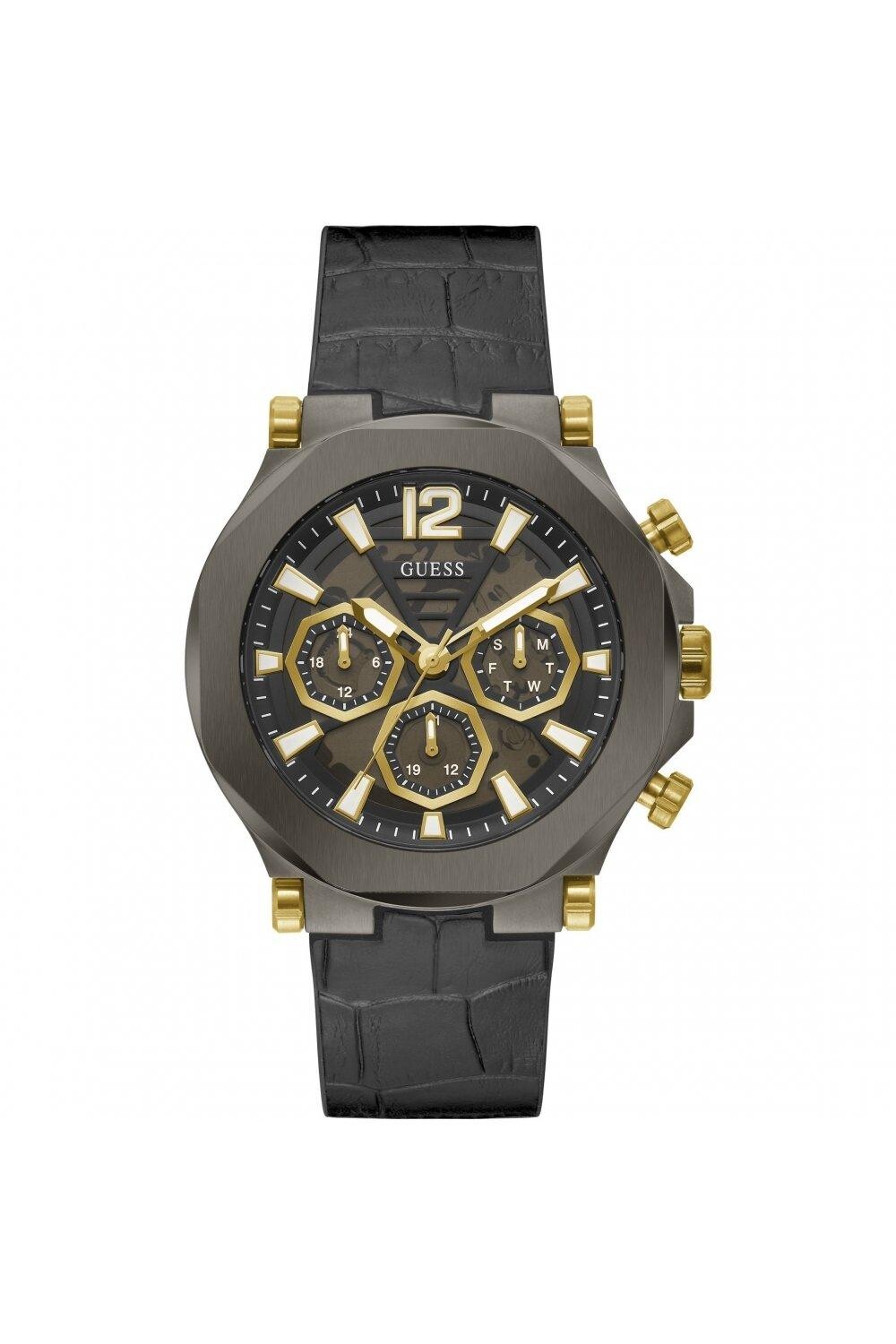 

Модные аналоговые часы Edge из нержавеющей стали - Gw0492G1 Guess, черный