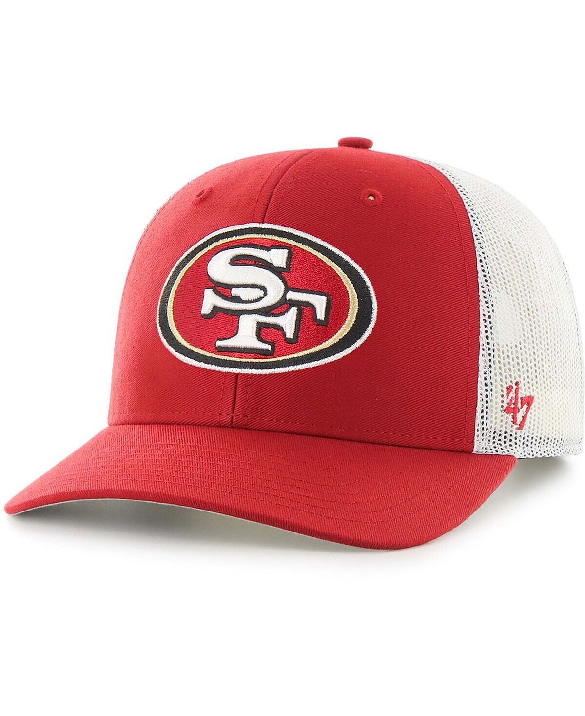 

Мужская алая, белая кепка San Francisco 49Ers Trucker Snapback '47 Brand