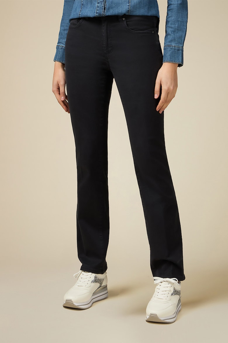 Укороченные брюки с лиоцеллом Oltre, синий укороченные джинсы oltre серый