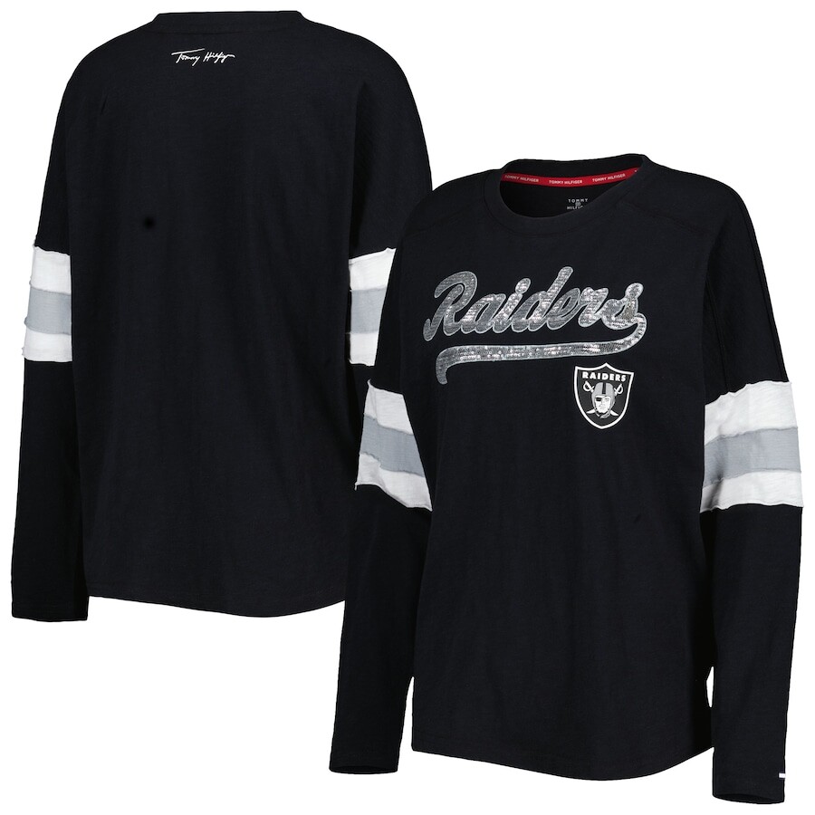

Футболка с длинным рукавом Tommy Hilfiger Las Vegas Raiders, черный