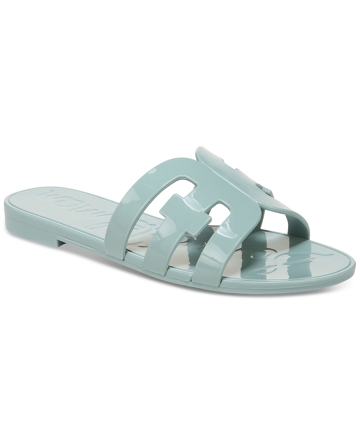 

Женские прозрачные шлепанцы с логотипом Bay Sam Edelman