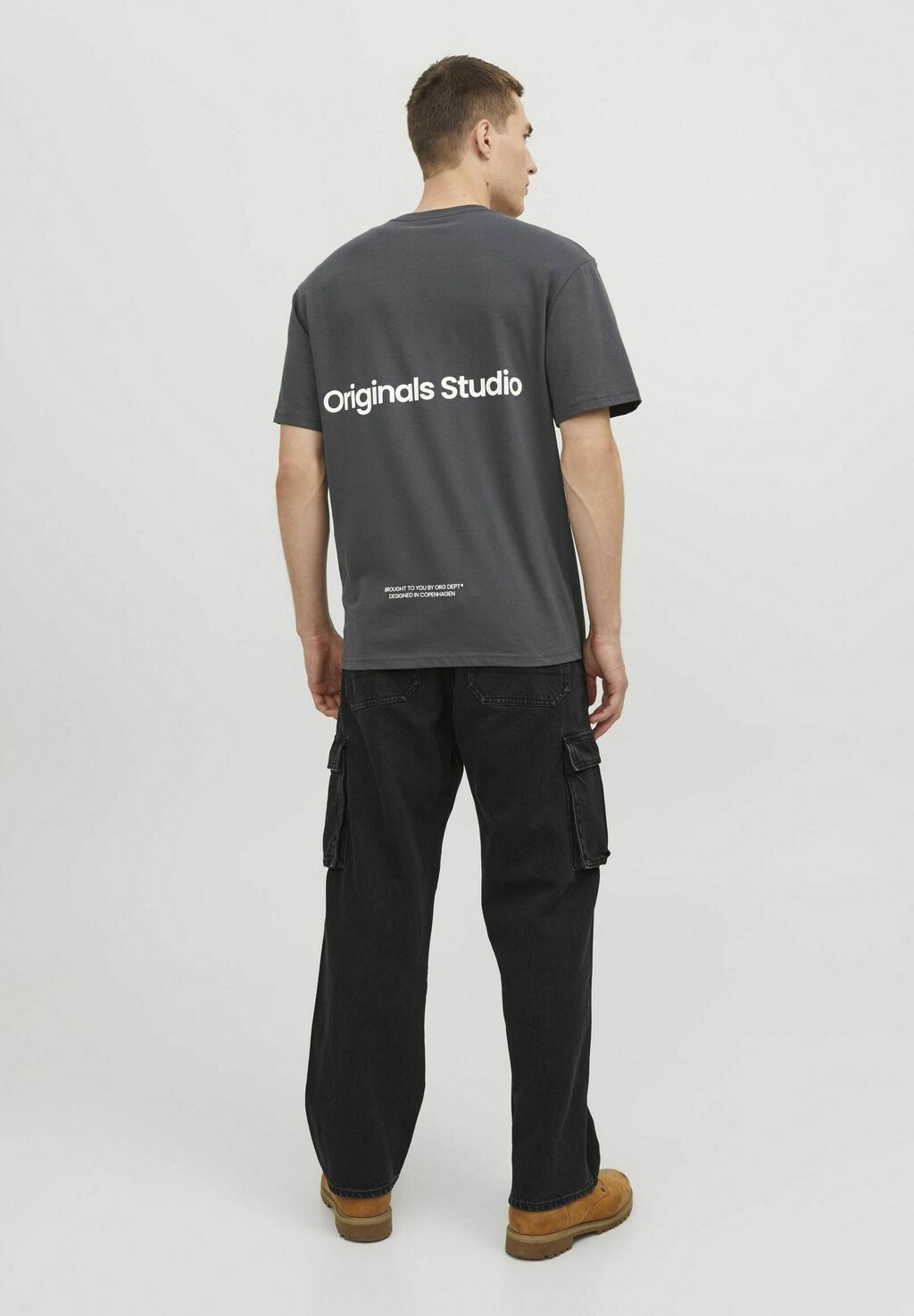 

Футболка с принтом JORVESTERBRO BACK SS CREW NECK SN Jack & Jones, цвет asphalt