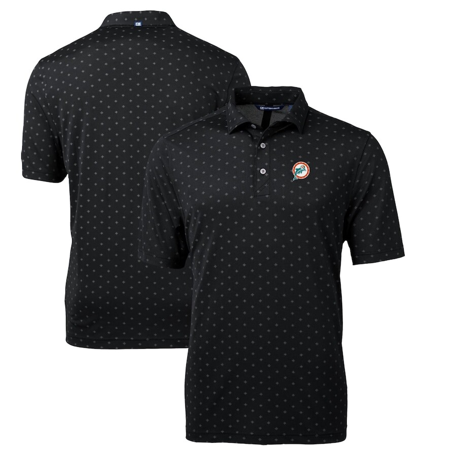 

Поло с коротким рукавом Cutter & Buck Miami Dolphins, черный